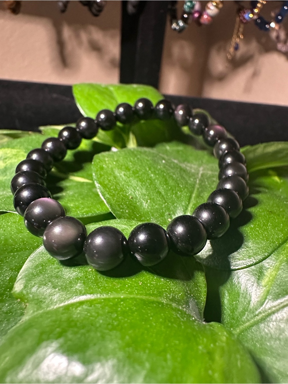 B43 Rainbow Obsidian Crystal